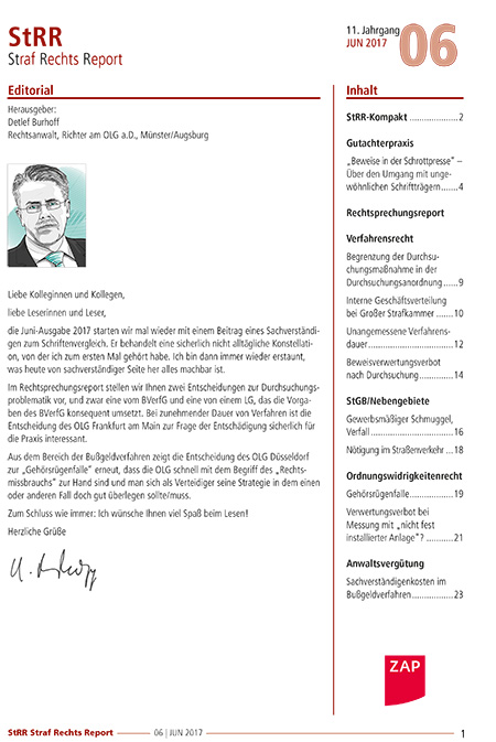 Strafrechtsreport 9/2015